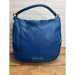 MARC JACOBS Too Hot To Handle Sky Blue Pebbled Leather  CROSSBODY Shoulder HOBO